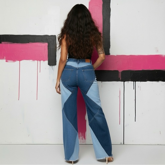 Patch Me Up Flare Jeans – Triple Tone Statement - Picture 3 of 9